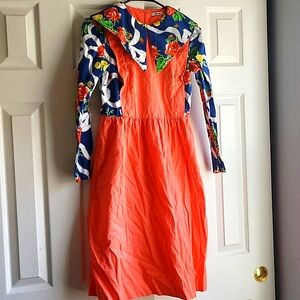 Renaissance Floral Cotton Dress